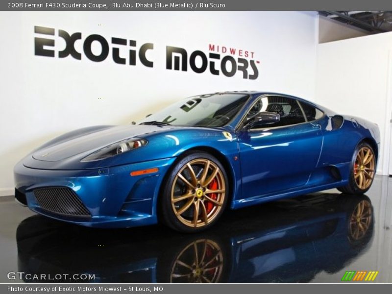 Blu Abu Dhabi (Blue Metallic) / Blu Scuro 2008 Ferrari F430 Scuderia Coupe