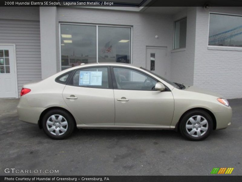 Laguna Sand Metallic / Beige 2008 Hyundai Elantra SE Sedan