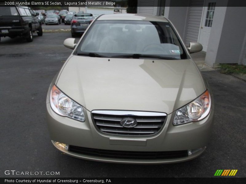 Laguna Sand Metallic / Beige 2008 Hyundai Elantra SE Sedan
