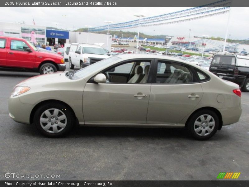 Laguna Sand Metallic / Beige 2008 Hyundai Elantra SE Sedan