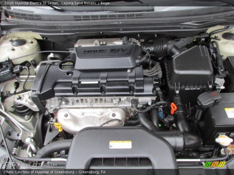 Laguna Sand Metallic / Beige 2008 Hyundai Elantra SE Sedan