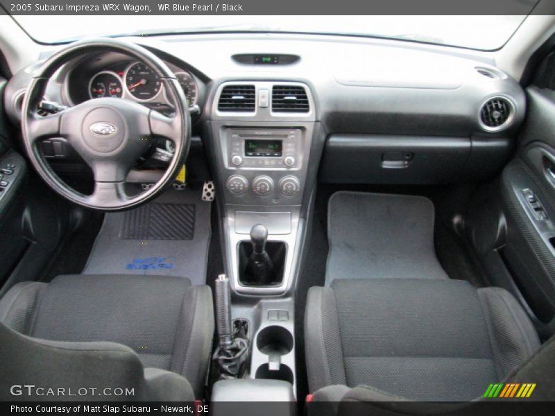 WR Blue Pearl / Black 2005 Subaru Impreza WRX Wagon