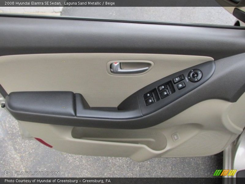 Laguna Sand Metallic / Beige 2008 Hyundai Elantra SE Sedan