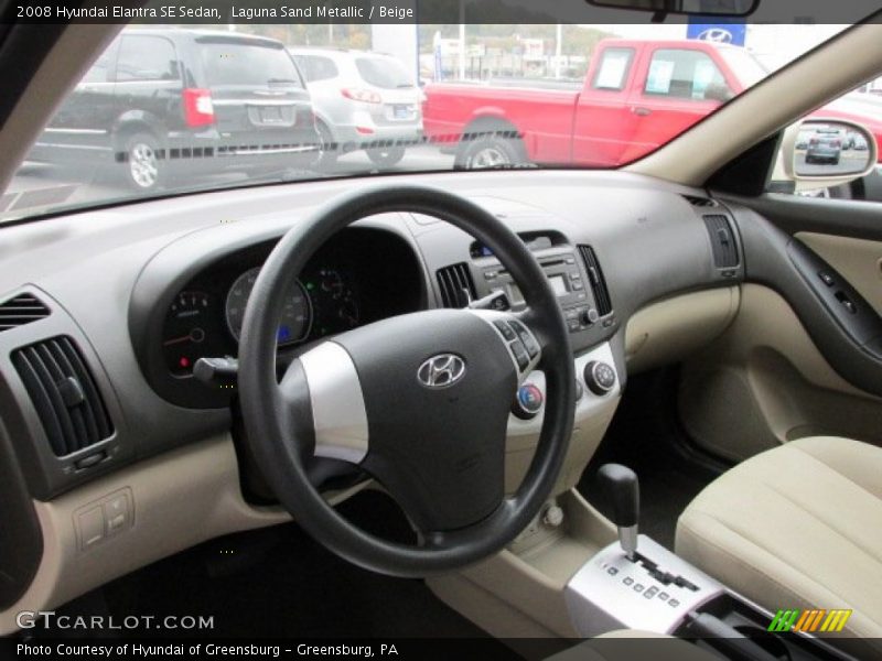 Laguna Sand Metallic / Beige 2008 Hyundai Elantra SE Sedan