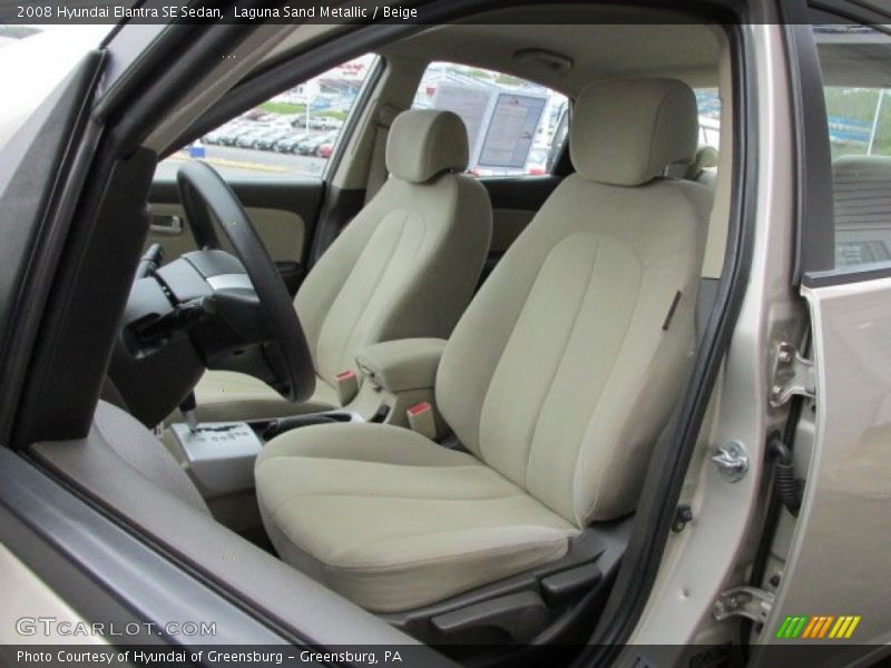 Laguna Sand Metallic / Beige 2008 Hyundai Elantra SE Sedan