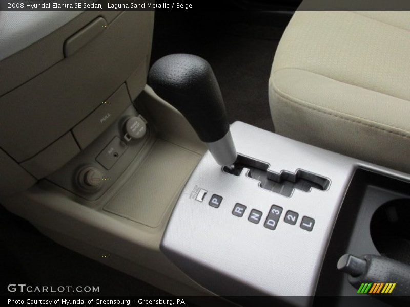 Laguna Sand Metallic / Beige 2008 Hyundai Elantra SE Sedan