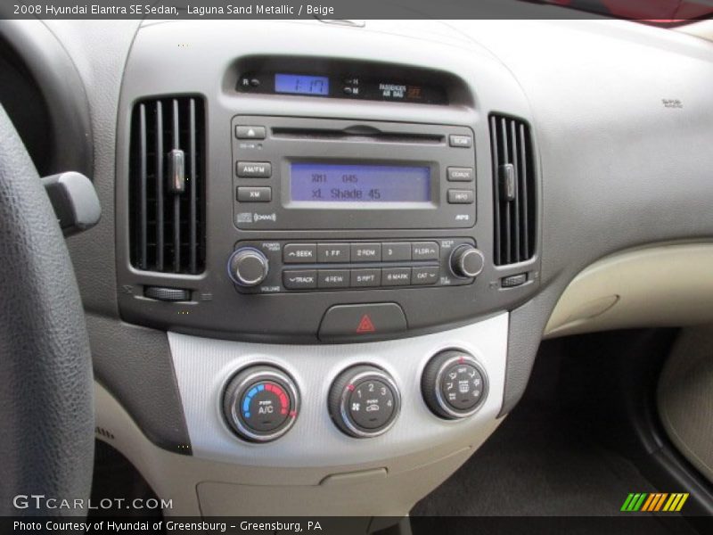 Laguna Sand Metallic / Beige 2008 Hyundai Elantra SE Sedan