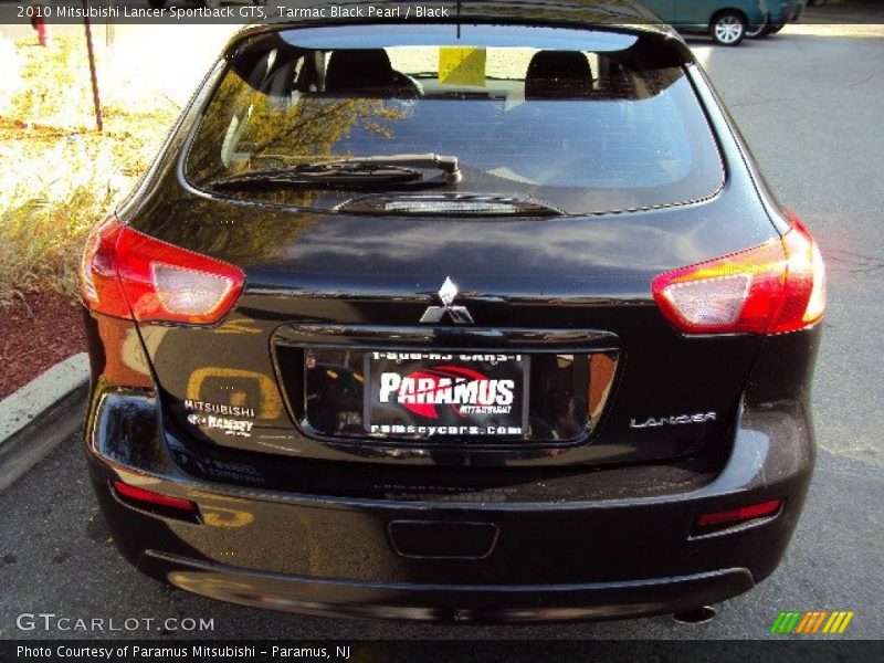 Tarmac Black Pearl / Black 2010 Mitsubishi Lancer Sportback GTS