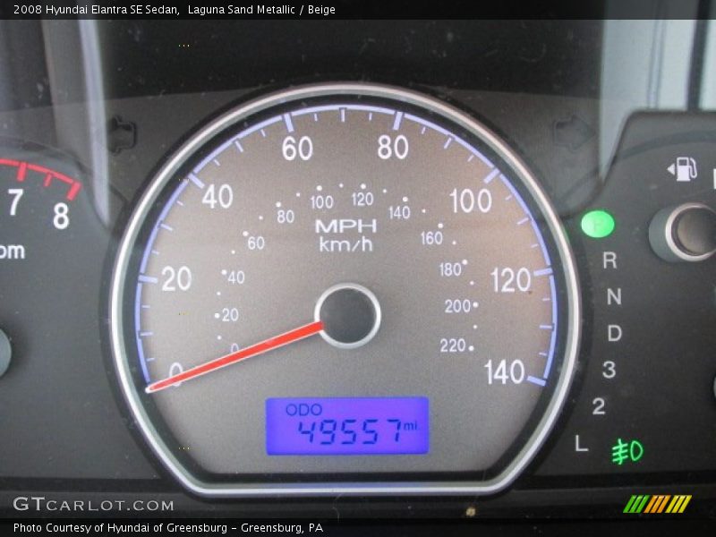 Laguna Sand Metallic / Beige 2008 Hyundai Elantra SE Sedan
