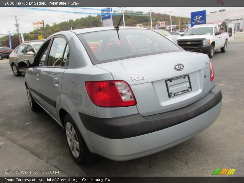 Polar Blue / Gray 2008 Kia Rio LX Sedan