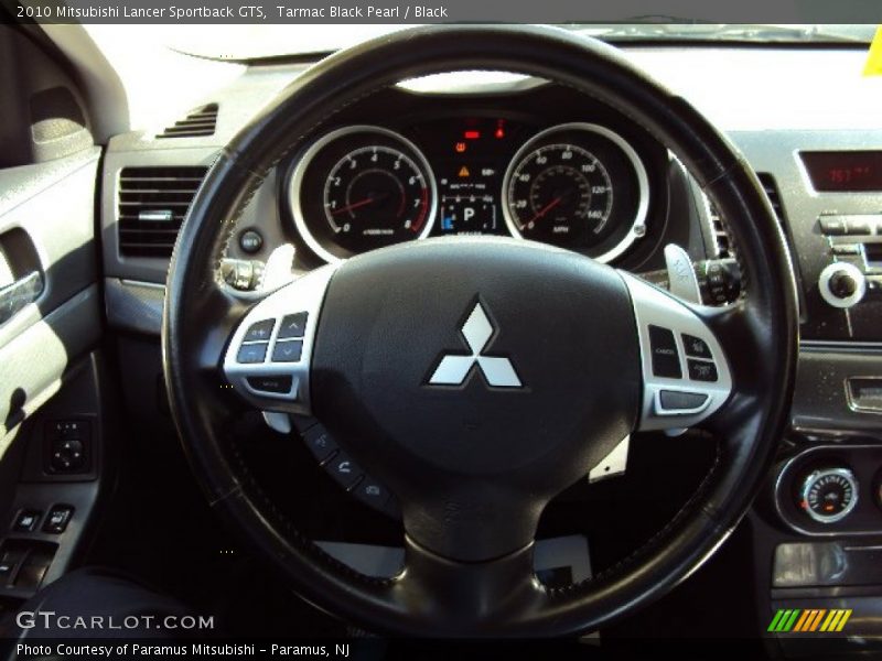 Tarmac Black Pearl / Black 2010 Mitsubishi Lancer Sportback GTS