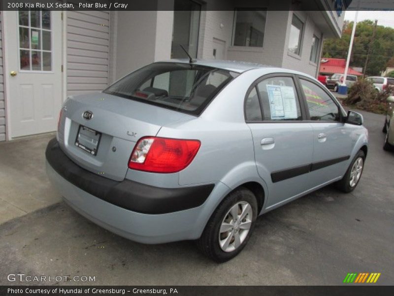 Polar Blue / Gray 2008 Kia Rio LX Sedan