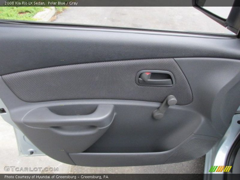 Polar Blue / Gray 2008 Kia Rio LX Sedan