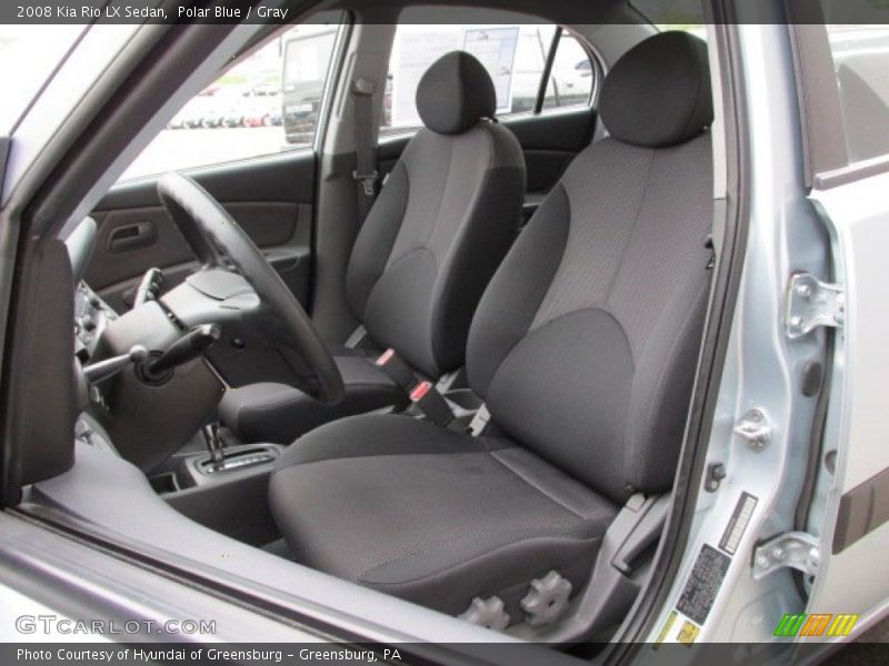 Polar Blue / Gray 2008 Kia Rio LX Sedan