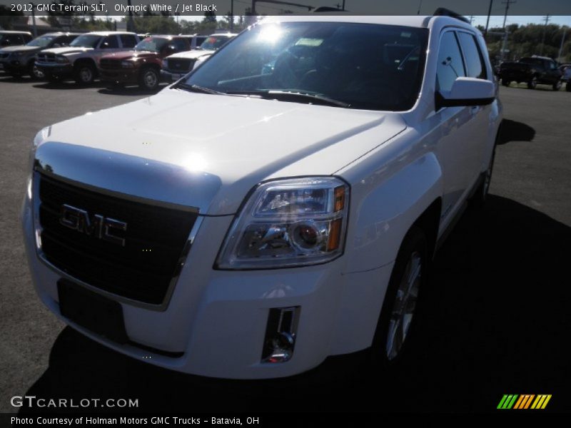 Olympic White / Jet Black 2012 GMC Terrain SLT