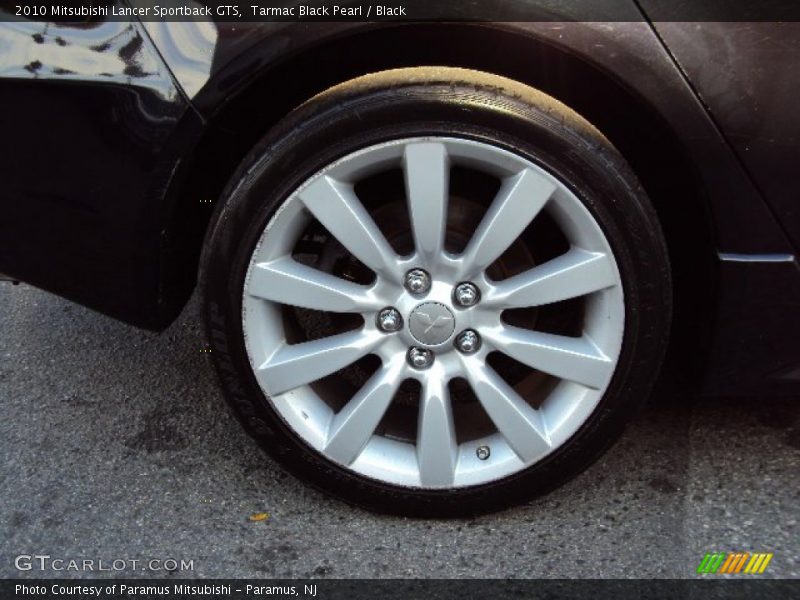 Tarmac Black Pearl / Black 2010 Mitsubishi Lancer Sportback GTS