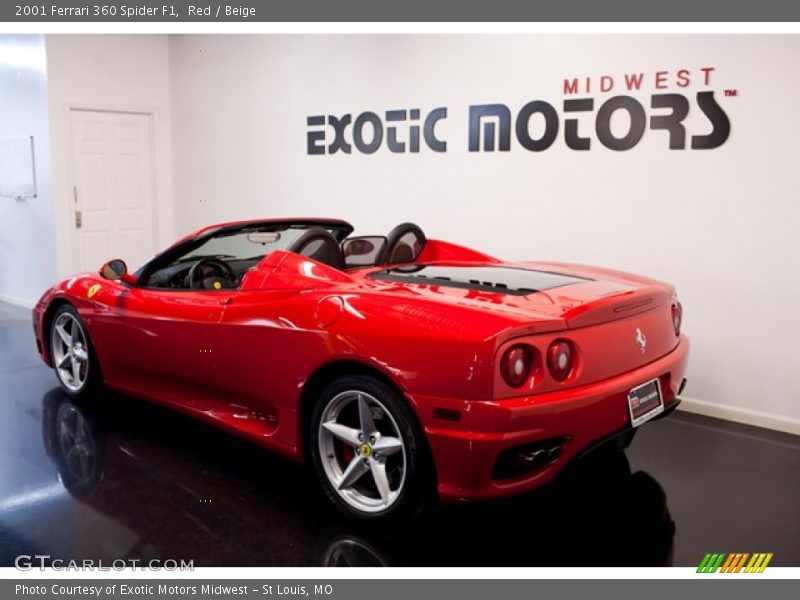 Red / Beige 2001 Ferrari 360 Spider F1