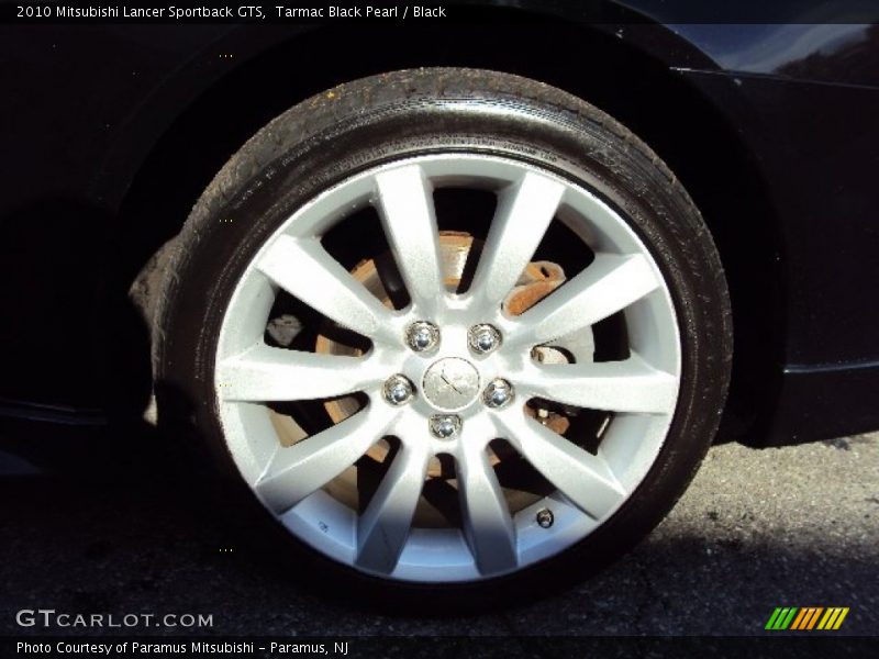 Tarmac Black Pearl / Black 2010 Mitsubishi Lancer Sportback GTS