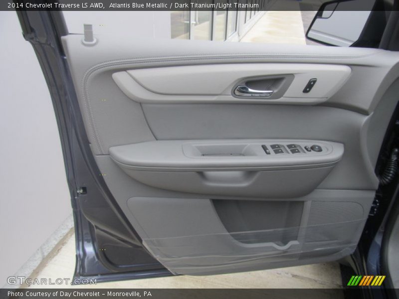 Atlantis Blue Metallic / Dark Titanium/Light Titanium 2014 Chevrolet Traverse LS AWD