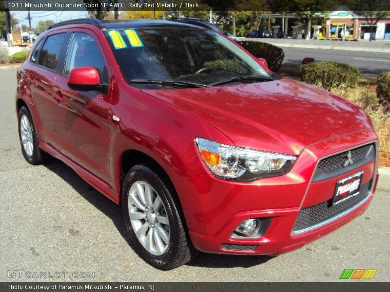 Rally Red Metallic / Black 2011 Mitsubishi Outlander Sport SE 4WD
