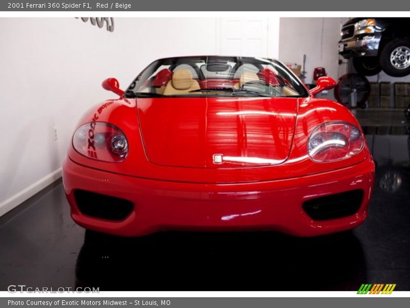 Red / Beige 2001 Ferrari 360 Spider F1