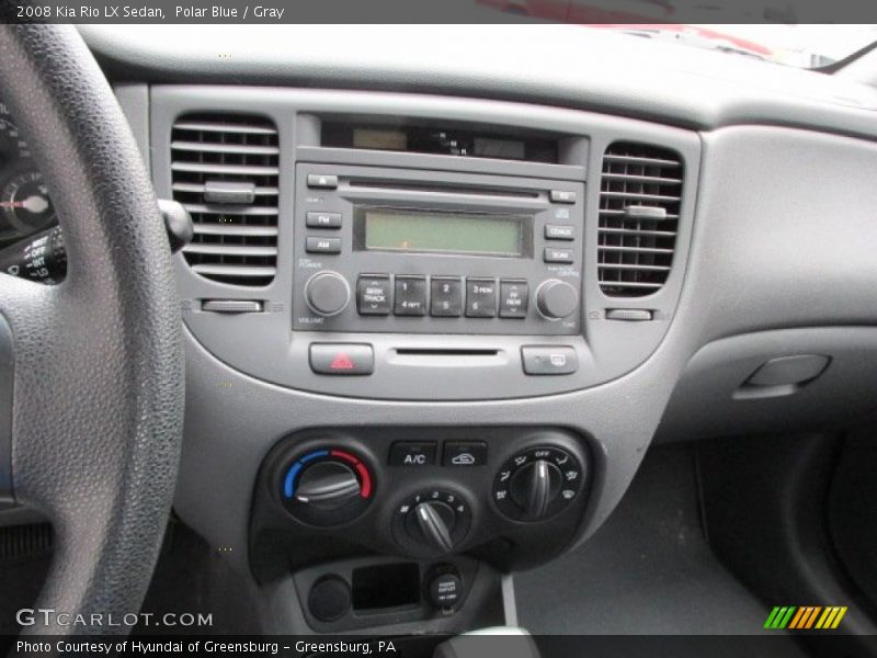Polar Blue / Gray 2008 Kia Rio LX Sedan