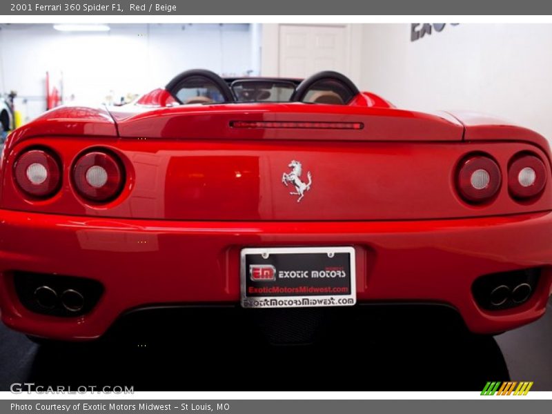 Red / Beige 2001 Ferrari 360 Spider F1