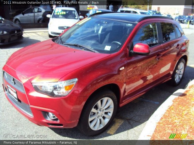 Rally Red Metallic / Black 2011 Mitsubishi Outlander Sport SE 4WD