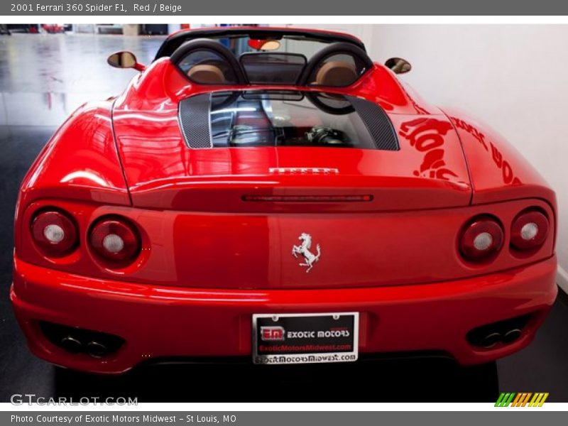 Red / Beige 2001 Ferrari 360 Spider F1