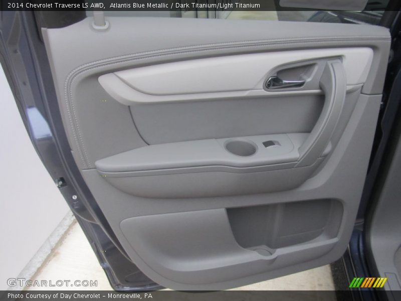 Atlantis Blue Metallic / Dark Titanium/Light Titanium 2014 Chevrolet Traverse LS AWD