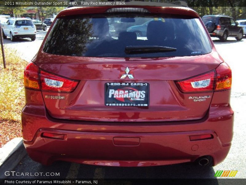 Rally Red Metallic / Black 2011 Mitsubishi Outlander Sport SE 4WD