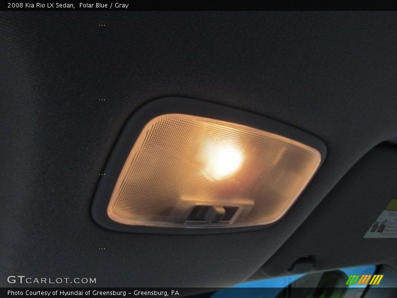 Polar Blue / Gray 2008 Kia Rio LX Sedan