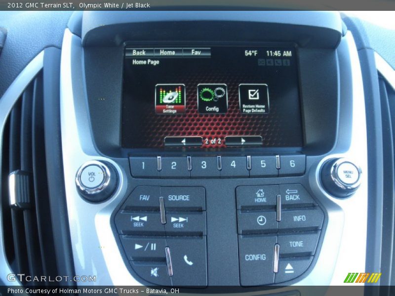 Olympic White / Jet Black 2012 GMC Terrain SLT
