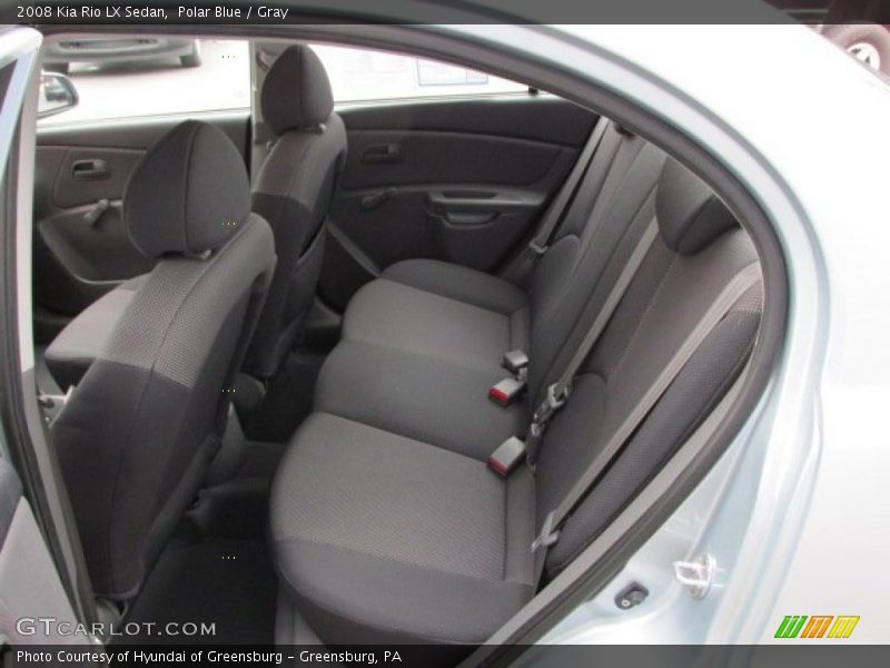 Polar Blue / Gray 2008 Kia Rio LX Sedan