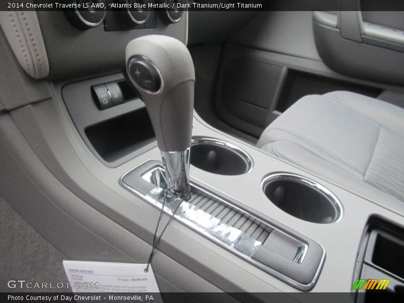 Atlantis Blue Metallic / Dark Titanium/Light Titanium 2014 Chevrolet Traverse LS AWD