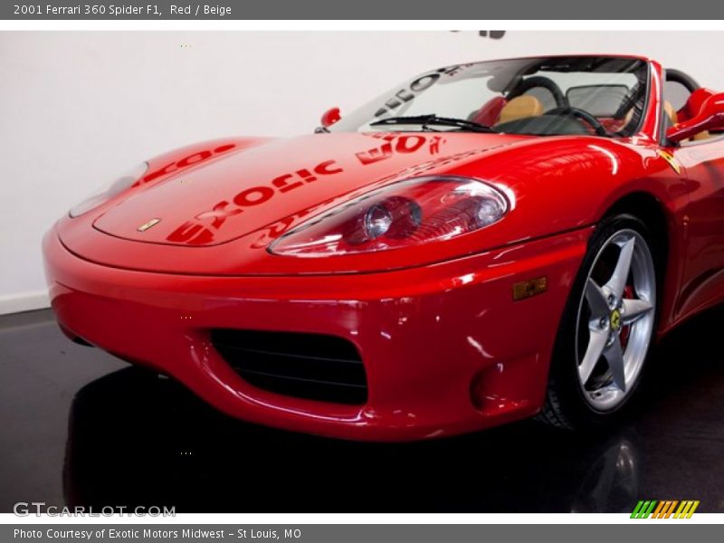 Red / Beige 2001 Ferrari 360 Spider F1