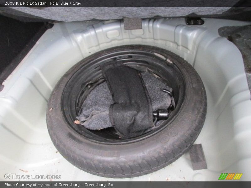 Polar Blue / Gray 2008 Kia Rio LX Sedan