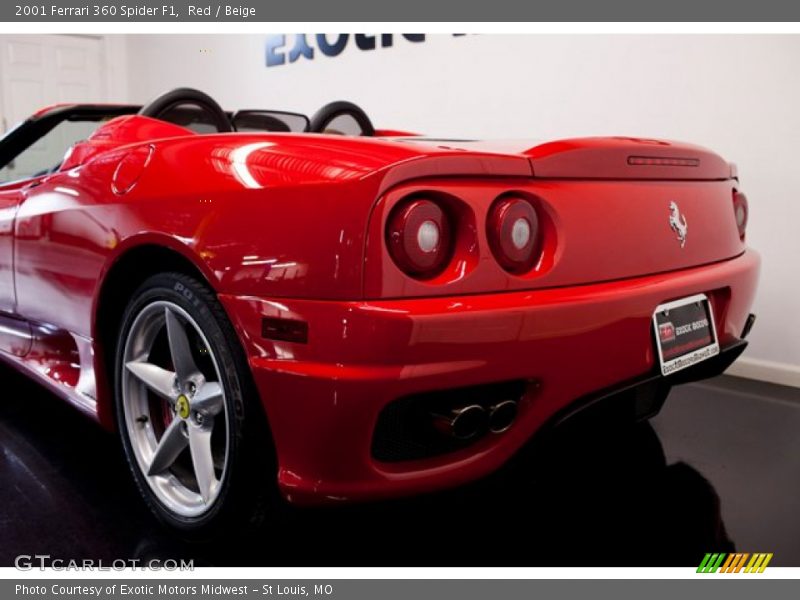 Red / Beige 2001 Ferrari 360 Spider F1