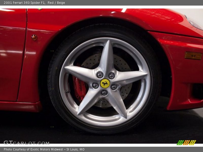 Red / Beige 2001 Ferrari 360 Spider F1