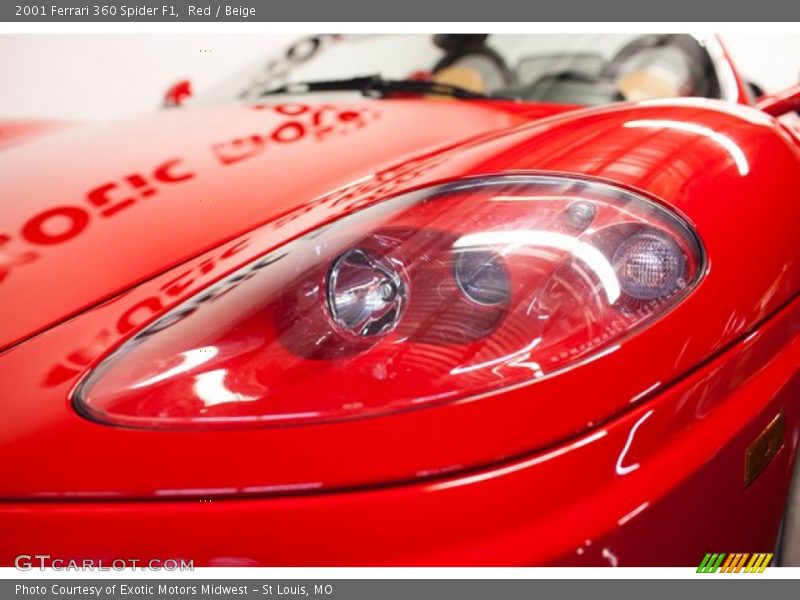 Red / Beige 2001 Ferrari 360 Spider F1