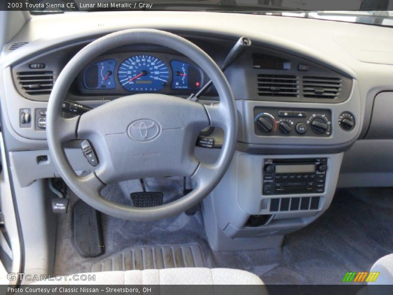 Lunar Mist Metallic / Gray 2003 Toyota Sienna CE