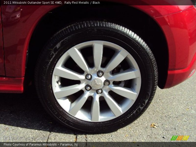 Rally Red Metallic / Black 2011 Mitsubishi Outlander Sport SE 4WD