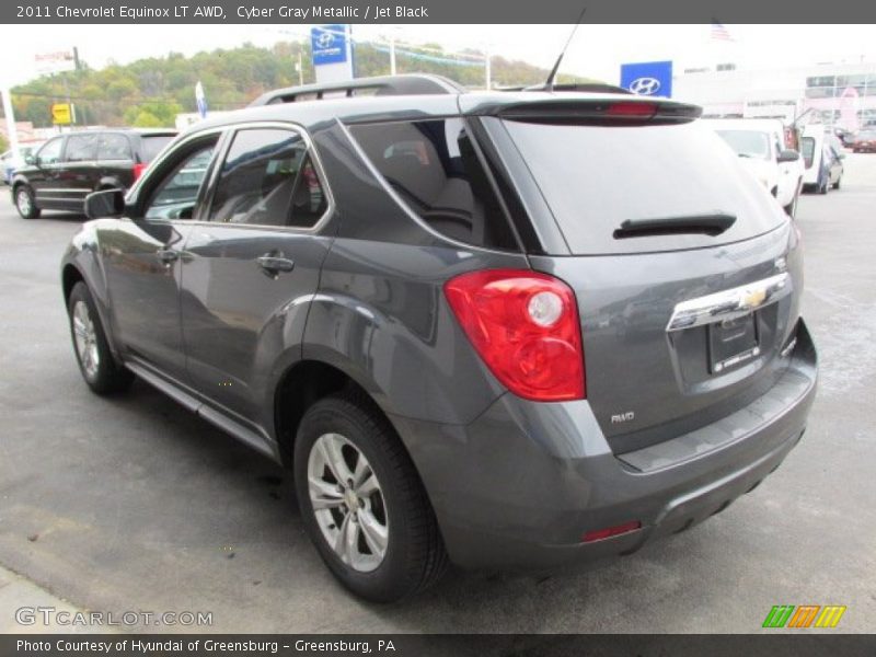 Cyber Gray Metallic / Jet Black 2011 Chevrolet Equinox LT AWD