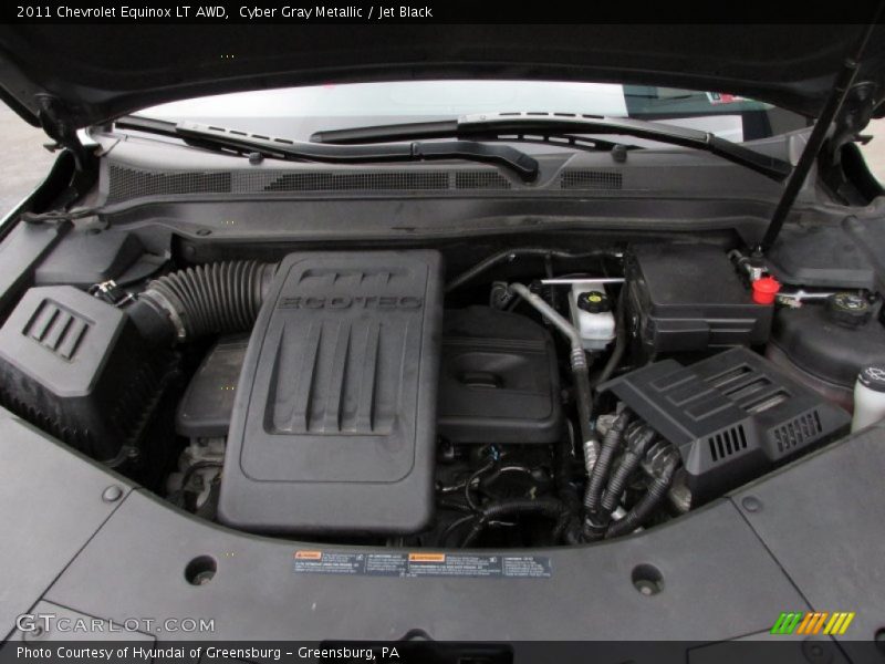Cyber Gray Metallic / Jet Black 2011 Chevrolet Equinox LT AWD