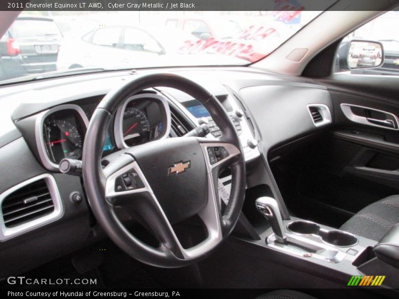 Cyber Gray Metallic / Jet Black 2011 Chevrolet Equinox LT AWD