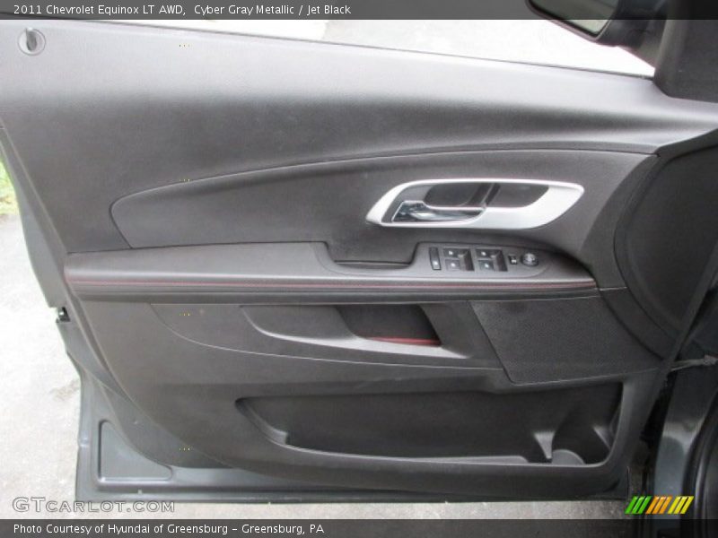 Cyber Gray Metallic / Jet Black 2011 Chevrolet Equinox LT AWD