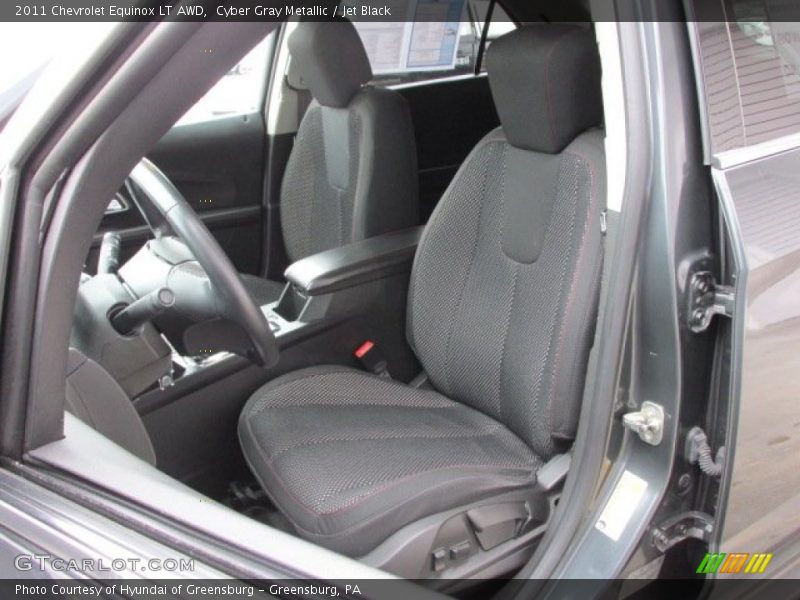 Cyber Gray Metallic / Jet Black 2011 Chevrolet Equinox LT AWD