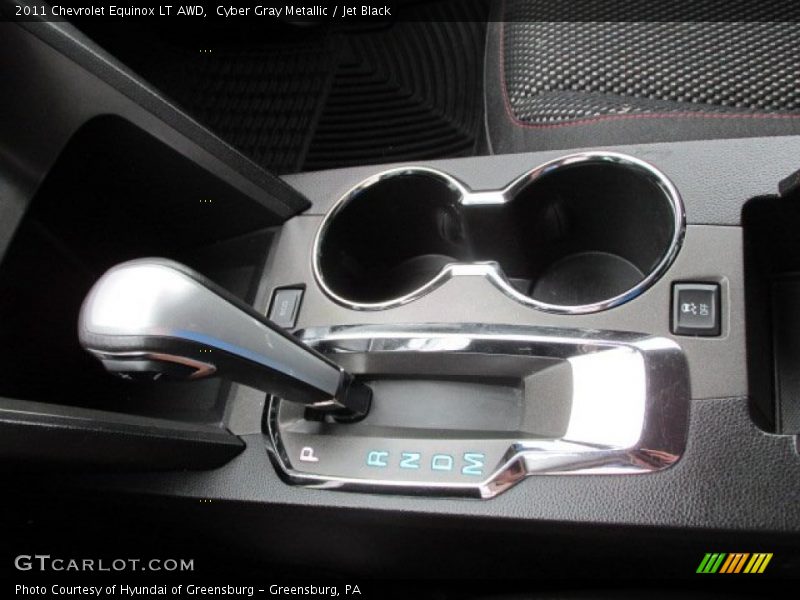 Cyber Gray Metallic / Jet Black 2011 Chevrolet Equinox LT AWD