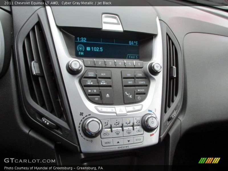 Cyber Gray Metallic / Jet Black 2011 Chevrolet Equinox LT AWD