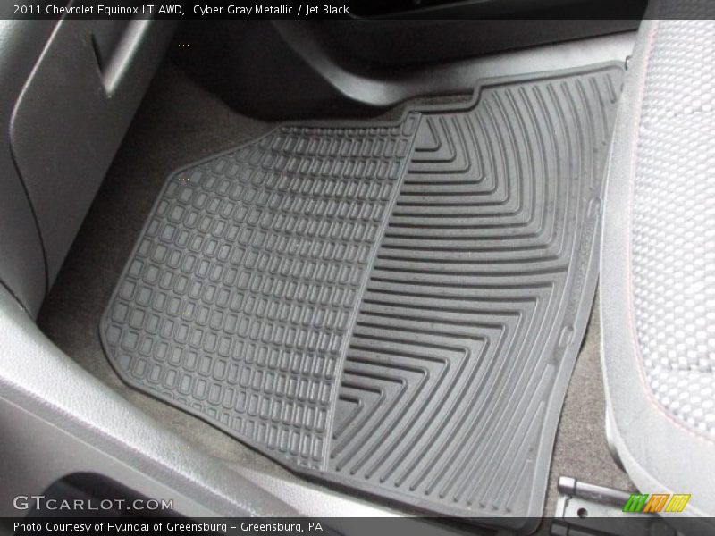 Cyber Gray Metallic / Jet Black 2011 Chevrolet Equinox LT AWD